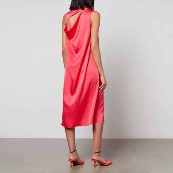 NEW Baum Und Pferdgarten Amami Satin Sleeveless Midi Dress Size 38 EU 6 US - Picture 2 of 6